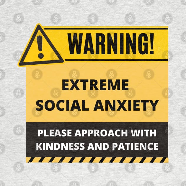 Funny Human Warning Label | Extreme Social Anxiety | Mential Health Sayings | Social Warnings by mschubbybunny